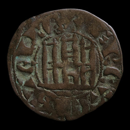 Kingdom of Castile and Leon, King Ferdinand IV, Billon 1 Denier - 1295 to 1312 CE - Spanish States