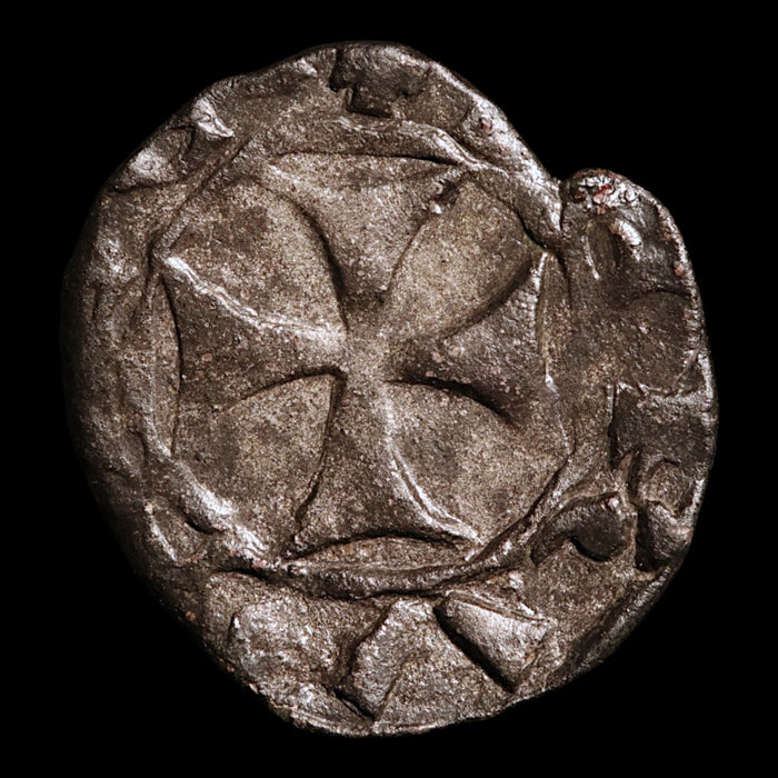 Kingdom of Cyprus, Lusignan Kings, BI Denier - c. 1250 to 1400 CE - Crusader States