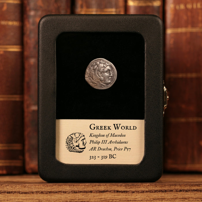 Kingdom of Macedon, King Philip III Arrhidaeus, AR Drachm, Heracles & Zeus - 323 to 319 BCE - Greek World