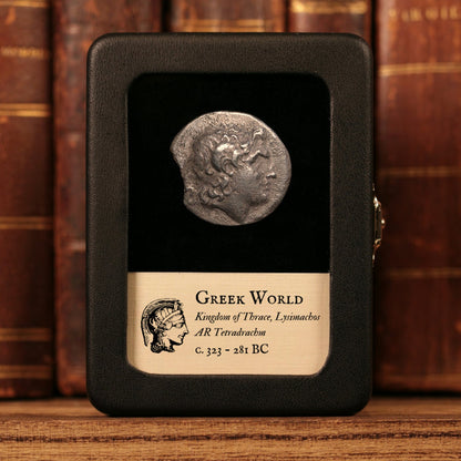 Kingdom of Thrace, Lysimachos, AR Tetradrachm, Athena (Goddess of Wisdom) - c. 323 to 281 BCE - Greek World