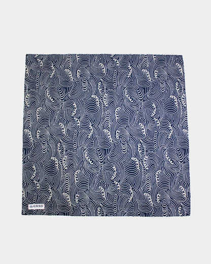 Kiriko Original Bandana, Classic, Indigo Nami