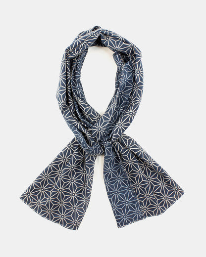 Kiriko Original Scarf, Classic, Indigo Asanoha