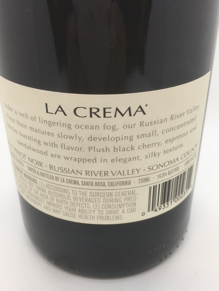 LA CREMA PINOT NOIR RUSSIAN RIVER