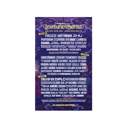 LIB 2023 20th Anniversary Lineup Poster - Back in Stock