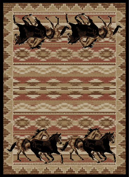 Lodge King Untamed Black Area Rug