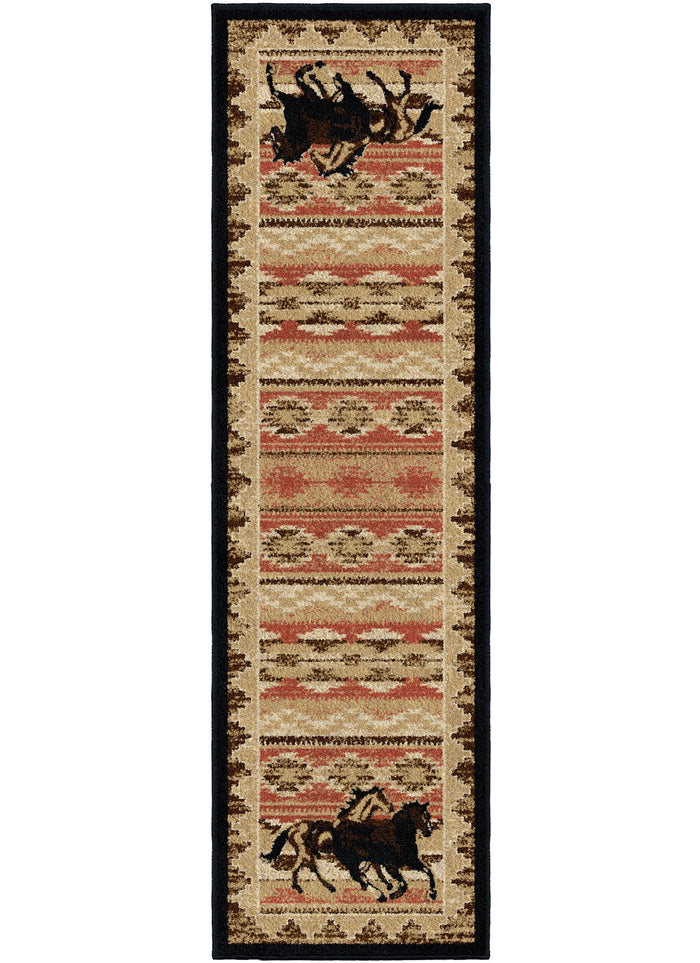 Lodge King Untamed Black Area Rug