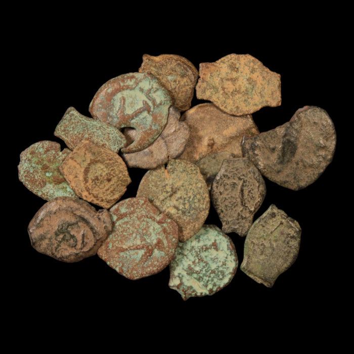 Lot of 16: Ancient Judea, Widow's Mite (Lepton) Low Grade - c. 103 to 76 BCE - Middle East