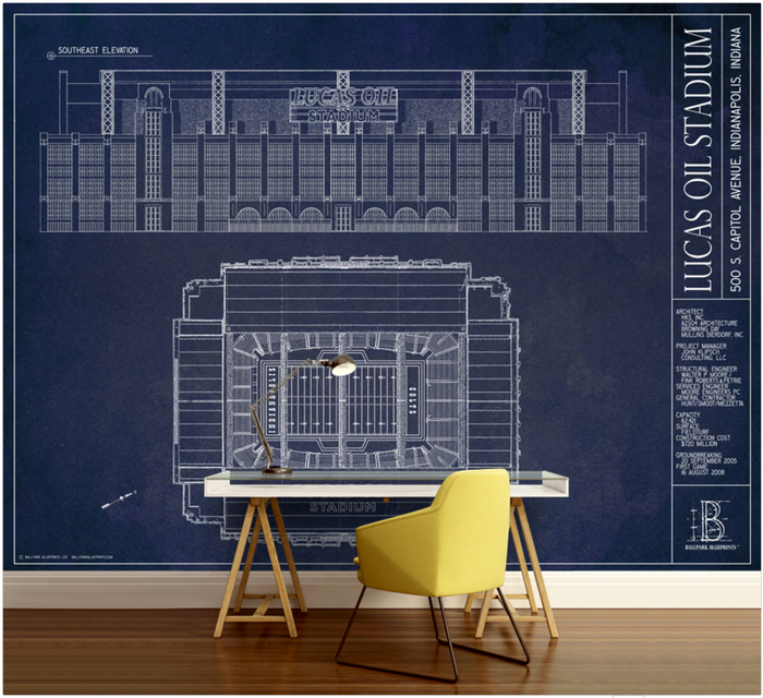 Lucas Oil Stadium Wall Mural