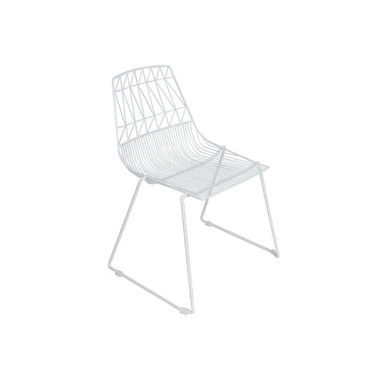 Lucy White Metal Dining Chair