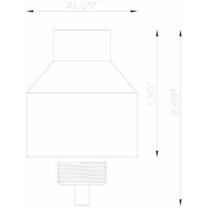 Lumien Accessory, Bollard Adapter for Standard Path Light Caps