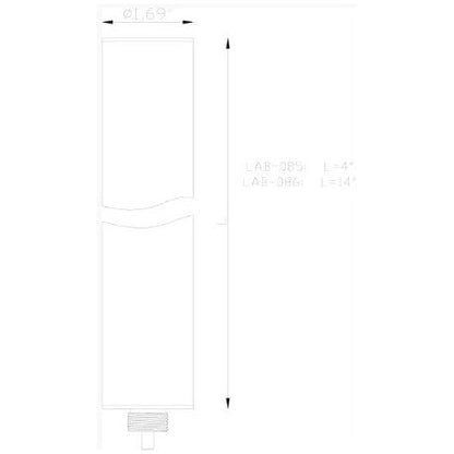 Lumien Accessory, Micro, 14" Quick Connect Bollard Riser