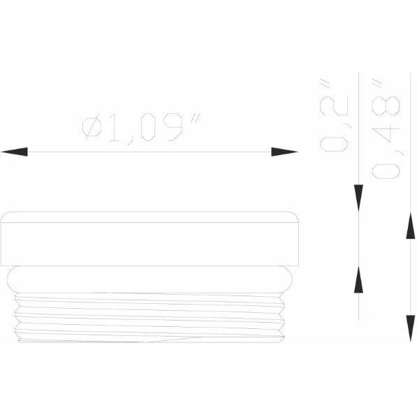 Lumien Accessory, Nano, Threaded Flat Closure for Pendants