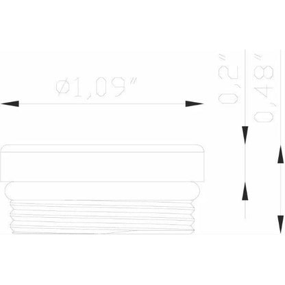 Lumien Accessory, Nano, Threaded Flat Closure for Pendants
