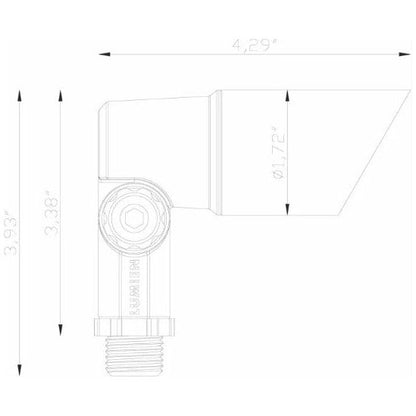 Lumien Accessory Package, Micro, 60 Degree Uplight Shroud and Knuckle - Includes LAP-002