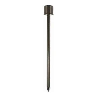 Lumien Brass Path Light Module with 18" Riser, 8W, 2700K, Adjustable Beam Spread, Antique Finish - w/  LAP-002