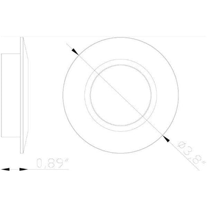 Lumien Macro Light, Recessed, Circular, Flush Accessory