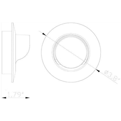 Lumien Macro Light, Recessed, Circular, Shroud Accessory