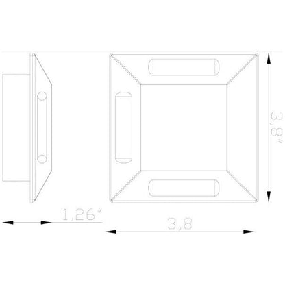 Lumien Macro Light, Recessed, Square, (3) Side Lights Accessory