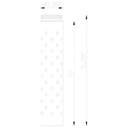Lumien Nano, Shroud, Extra-Long Perforated Shroud Only, 5"