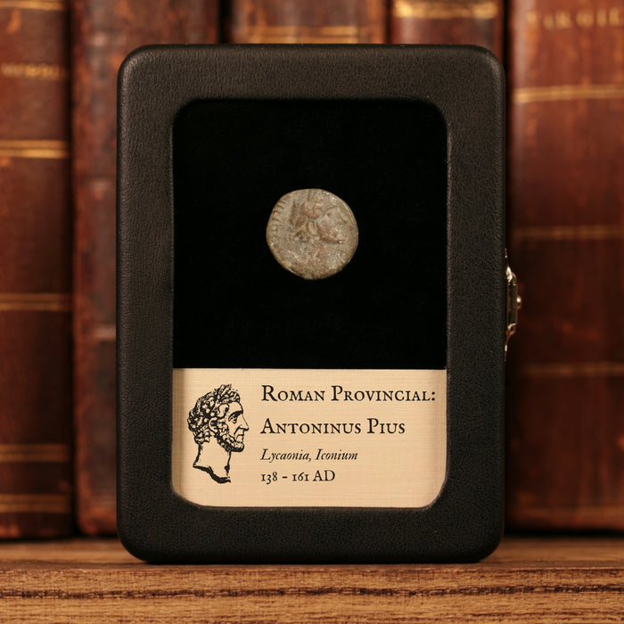 Lycaonia, Iconium, Emperor Antoninus Pius, AE Unit, Athena (Goddess of Wisdom) - 138 to 161 CE - Roman Provinces