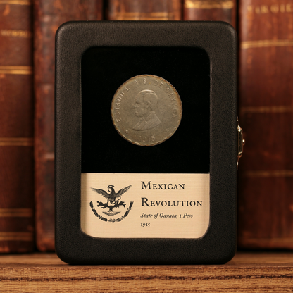 Mexican Revolution, State of Oaxaca, Provisional Currency, 1 Silver Peso - 1915 - Mexican Revolution