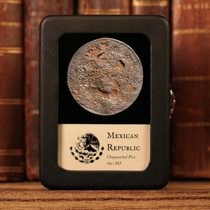 Mexico, Heavily Chop Marked Silver 8 Reales, "Piece of Eight" - 1857 CE - Mexico