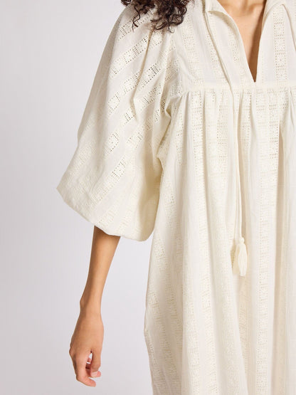 Daisy Dress in Ivory Eyelet