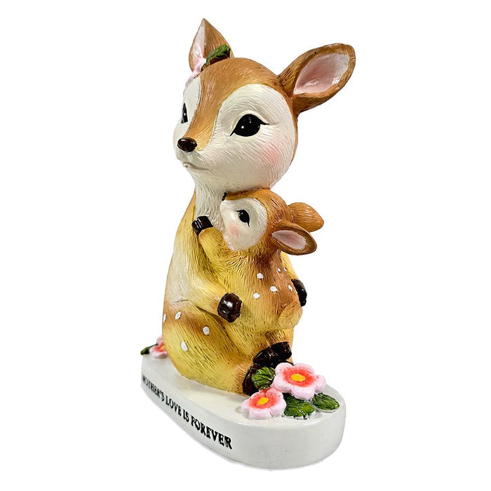 Mother's Love Sentimental Deer and Fawn Figurine, 7" Tabletop Statue and Encouraging Gift for Mom Resin Statues OrnamentallyYou