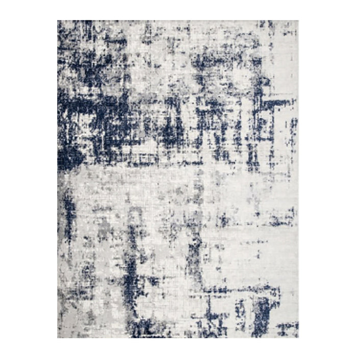 Navy Abstract Rug