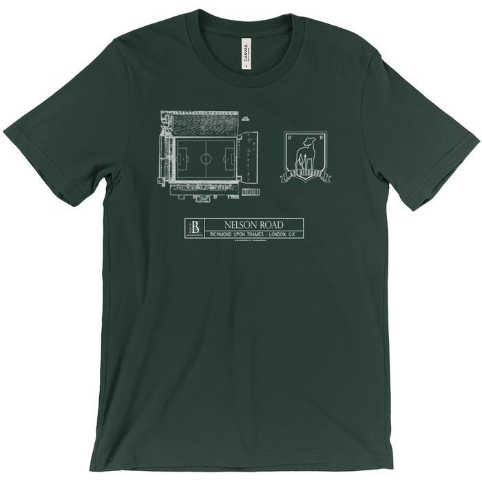 Nelson Road -AFC Richmond (Plan View) Unisex T-Shirt