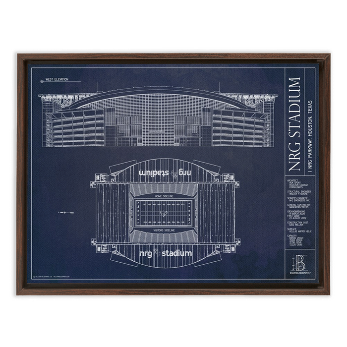 Framed Canvas - Small - Walnut