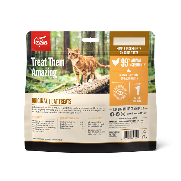 Orijen Freeze-Dried Original Cat Treat 1.25oz