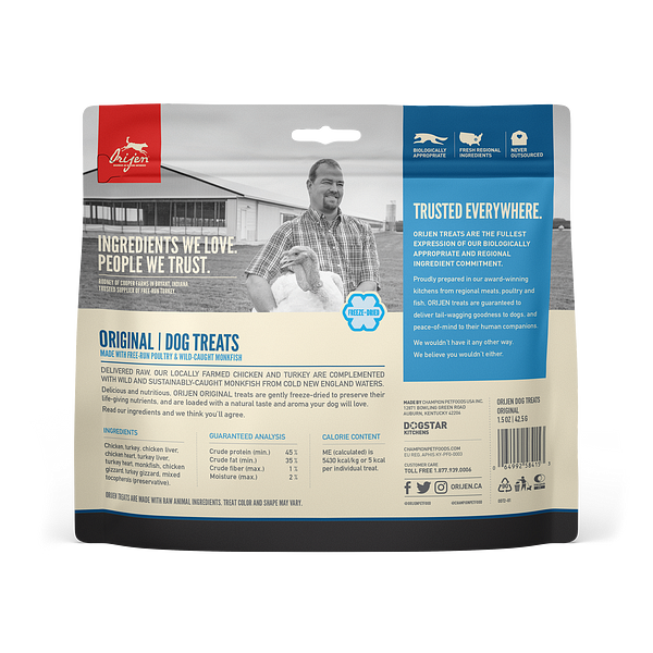Orijen Freeze-Dried Original Dog Treat - Paw Naturals