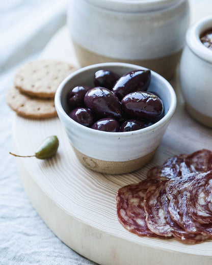 Petite Silo Stoneware Bowl — petite bowl holding olives; Farmhouse Pottery