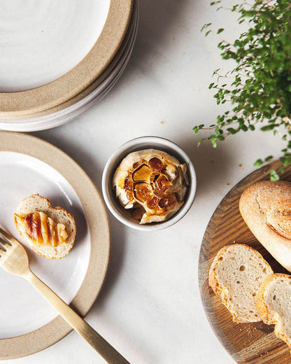 Petite Silo Stoneware Bowl — petite bowl with a baked egg; Farmhouse Pottery