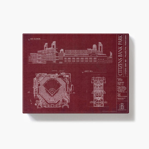 Philadelphia Phillies - Citizens Bank Park - Team Colors - 18x24" Canvas