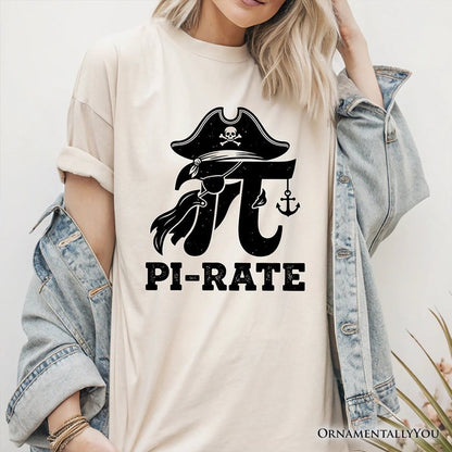 Pi 3.14 Pirate T-Shirt, Funny Math Pun Pi Day Tee T-Shirts OrnamentallyYou