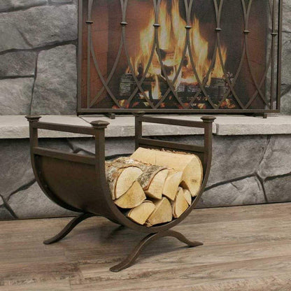 Pilgrim - 17" Burnished Bronze Addison Wood Holder
