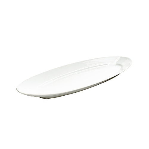 Platter - Fish Oval 23.625" x 8" White Porcelain