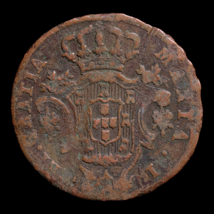 Portugal, Queen Maria I, AE 5 Réis - 1799 CE - Portugal