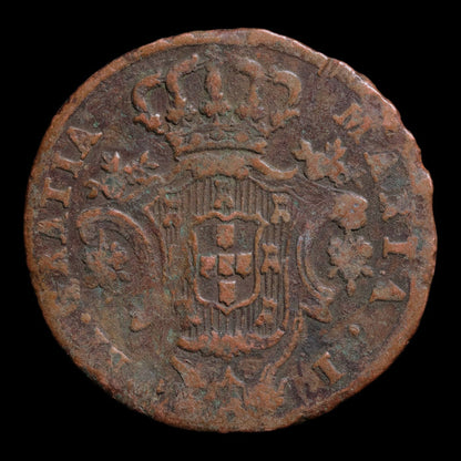 Portugal, Queen Maria I, AE 5 Réis - 1799 CE - Portugal