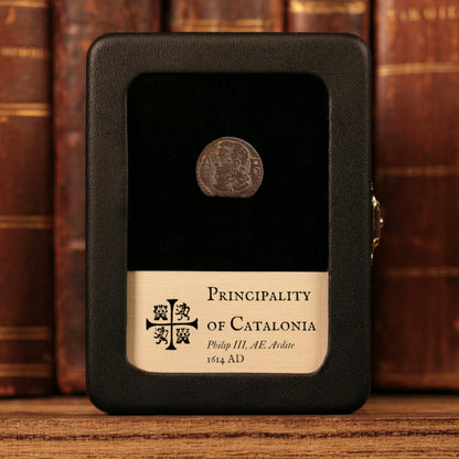 Principality of Catalonia, Philip III, Copper Ardite - 1614 CE - Spanish States