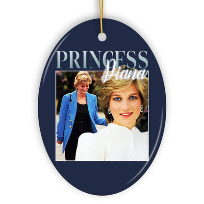Regal Princess Diana Ornament, Elegant Gift and Decor for Royal Admirers Ceramic Ornament OrnamentallyYou