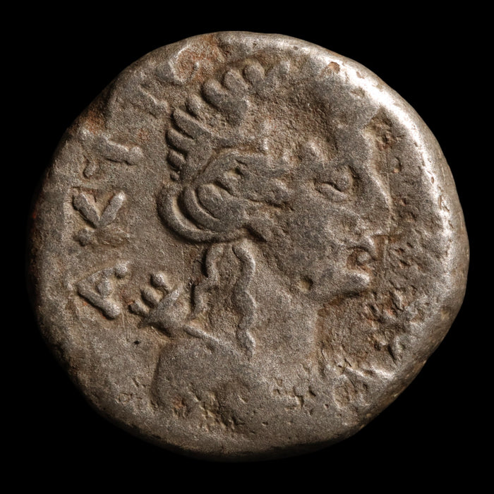 Roman Egypt, Emperor Nero, BI Tetradrachm, Apollo Aktios Reverse - 67 to 68 CE - Roman Provinces