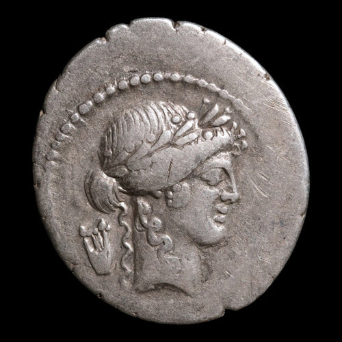 Roman Republic, P. Clodius, AR Denarius, Apollo & Diana - 42 BCE - Roman Republic