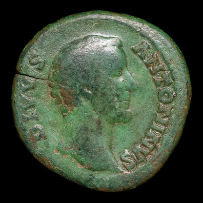 Rome, "Divus Antoninus Pius" (Under Marcus Aurelius), AE Sestertius, Funeral Pyre - 161 CE - Roman Empire