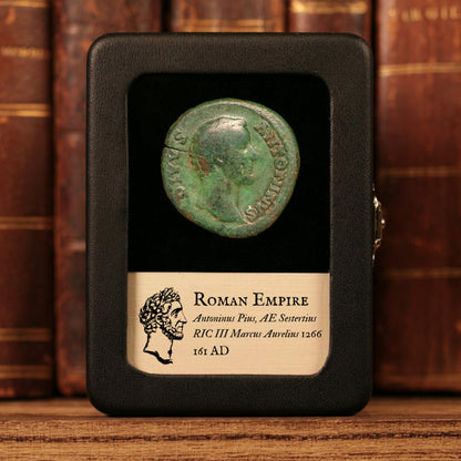 Rome, "Divus Antoninus Pius" (Under Marcus Aurelius), AE Sestertius, Funeral Pyre - 161 CE - Roman Empire
