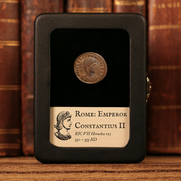 Rome, Emperor Constantius II, AE3, Two Soldiers Reverse - 330 to 333 CE - Roman Empire