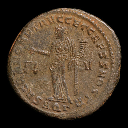 Rome, Emperor Galerius, AE Unit, Moneta (Goddess of Money) - 301 CE - Roman Empire