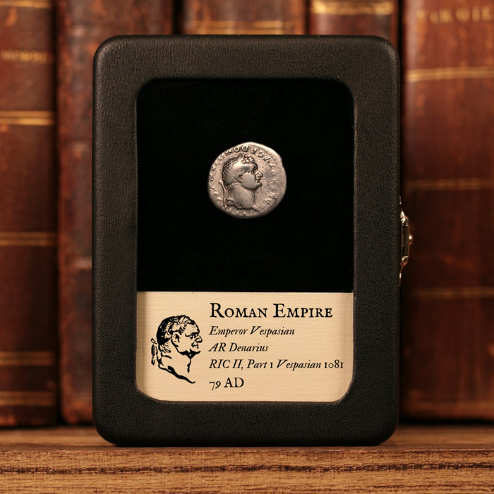 Rome, Emperor Vespasian, AR Denarius - 79 CE - Roman Empire
